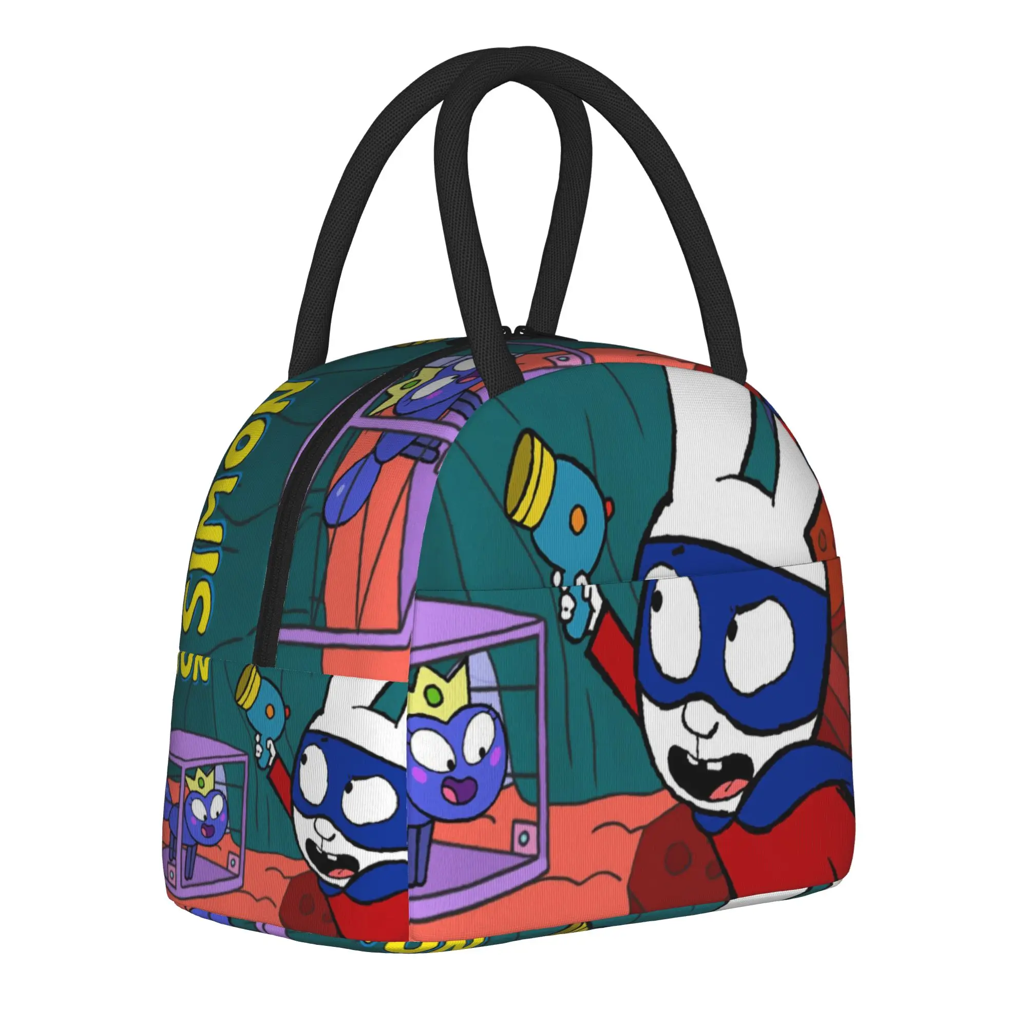 Simon Super Rabbit Thermal Insulated Lunch Bag for Picnic  Portable Food Container Bags Men Women Thermal Cooler Lunch Boxes