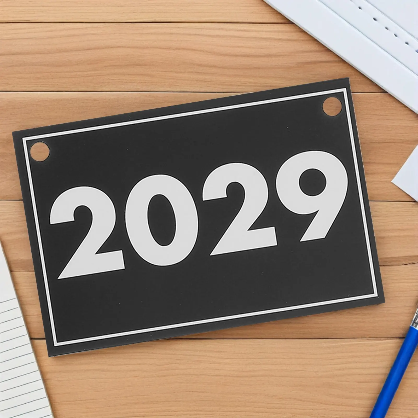 

Набор из 1 шт.: Календарь-доска с откидными карточками 2025-2029, декор в стиле бохо для класса, ручные календарные карточки, образовательный инструмент для дошкольников