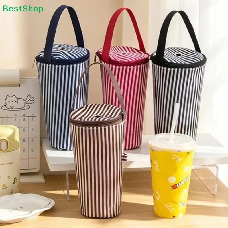 ★Portable Milk Tea Tote Bag Heat Preservation Bag Eco-friendly Handbag Carrying Insulated Cup Cover Tumbler Cup Accessories