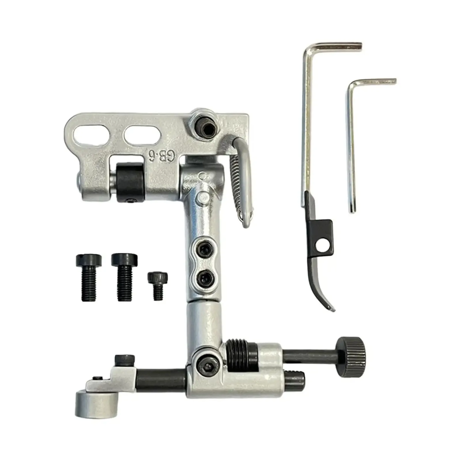 

Направляющая для подвесного края с переходным кронштейном Направляющая для стального подол Направляющая для шарнирного ролика для насадок для промышленных швейных машин