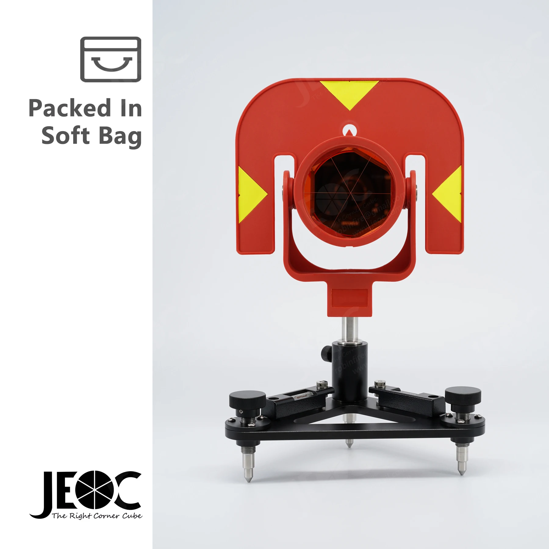 

JEOC GPR111 Prism & Accurate Tribrach Set, Surveying Reflector for Leica Total Station System