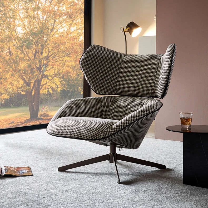 #Modern Simple Tufted Fabric Armchair Cooling Feature Single-Person Living Room Furniture for Home Apartment School Hospital Use