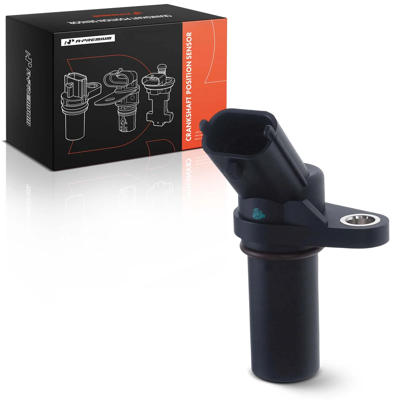 A-Premium Crankshaft Position Sensor with 2-Pin for Chevrolet Equinox 2010-2017 Malibu 2007-2014 HHR GMC Terrain 2010-2017