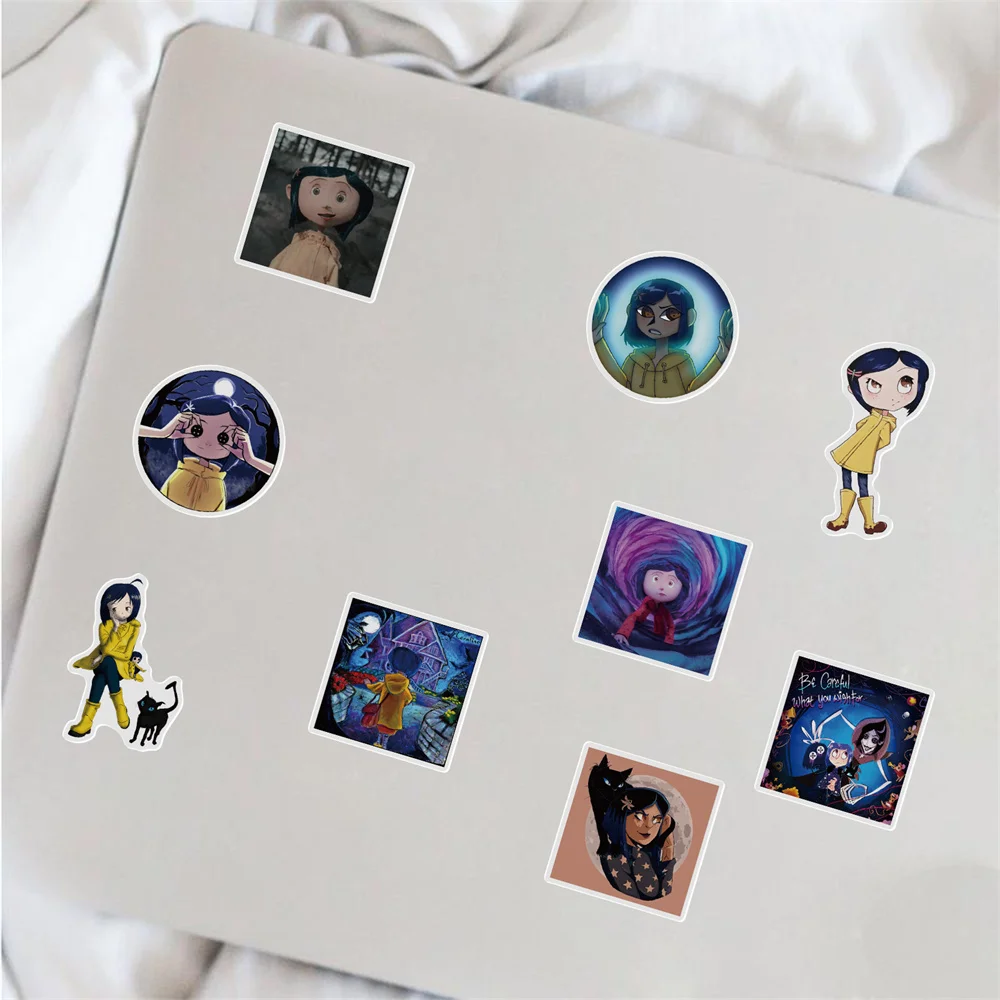 10/30/50pcs Horror Animated Movie Coraline & The Secret Door Sticker For Toy Luggage Laptop Ipad Skateboard Sticker Wholesale