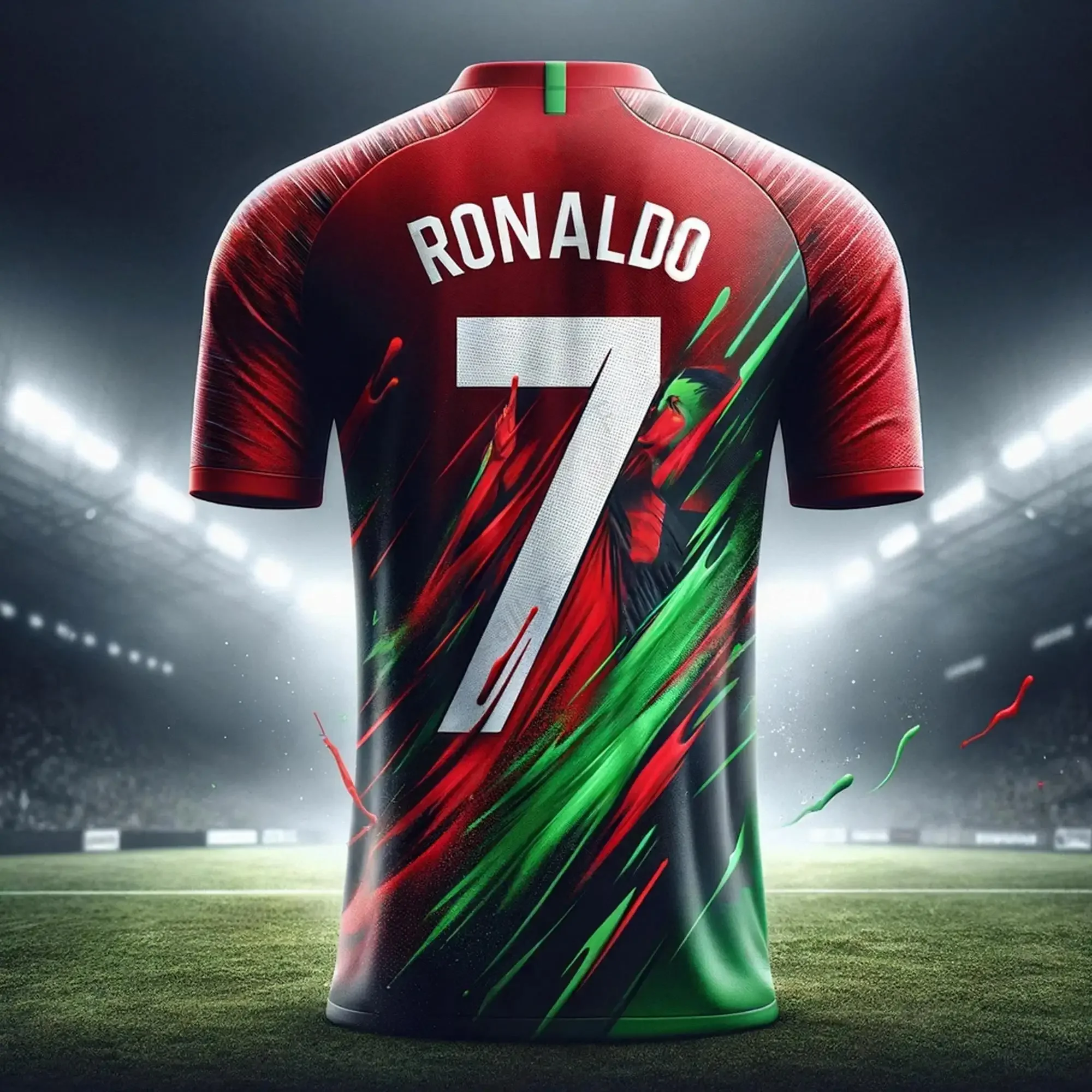 The New Special Design Soccer T-shirt Kit Kids Adult Unique Culture Ronaldo Special Design Boy Jersey Edition Football Clothing