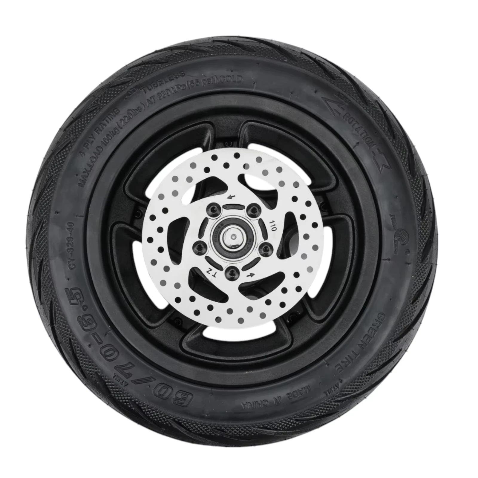 Original-Vorderradbaugruppe für Ninebot Elektroroller F2 F2 Pro F2 Plus 60/70-6.5 Selbstversiegelnde Vakuumreifen-Teile – Detail 8