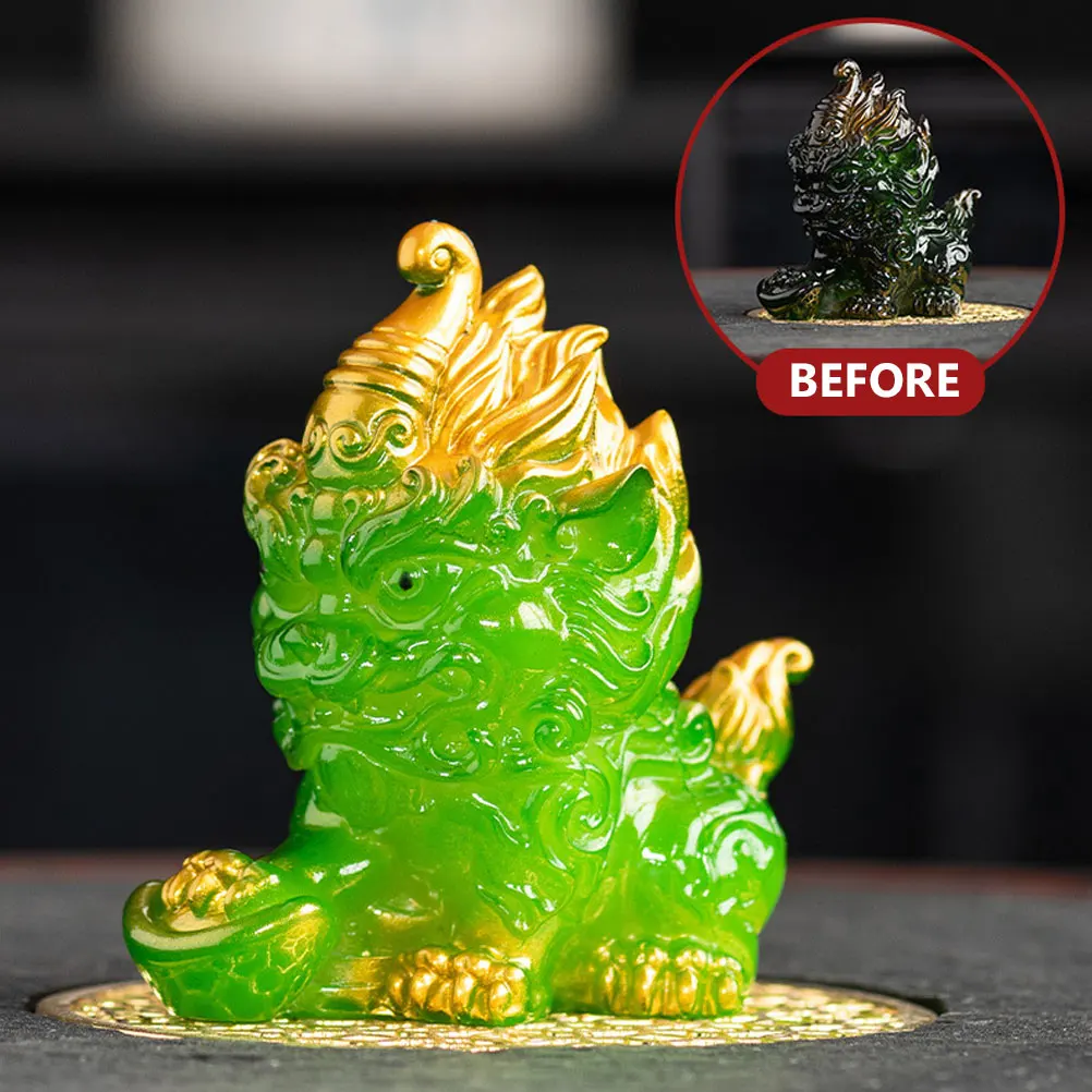 

Pet Resin Figurine Decor Kylin Ornaments Statue Creative Ornaments