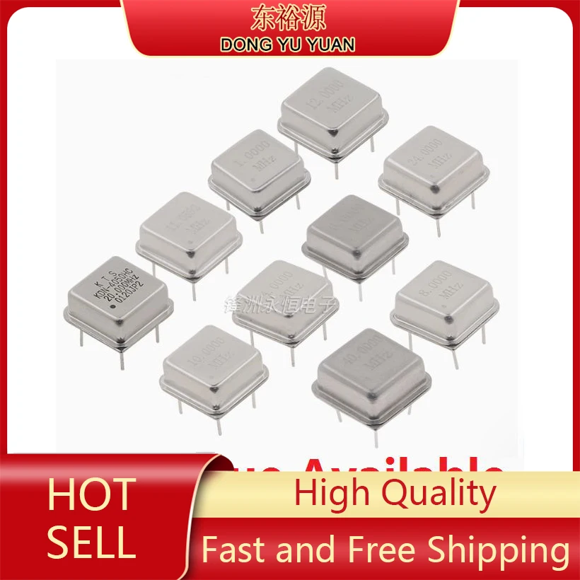 5PCS 12MHZ 20MHZ 22.184MHZ 24MHZ 40MHZ 50MHZ Square Active Crystal Oscillator DIP 4PIN 4MHZ 4.9152MHZ 6MHZ 8MHZ 10MHZ 11.0592MHZ