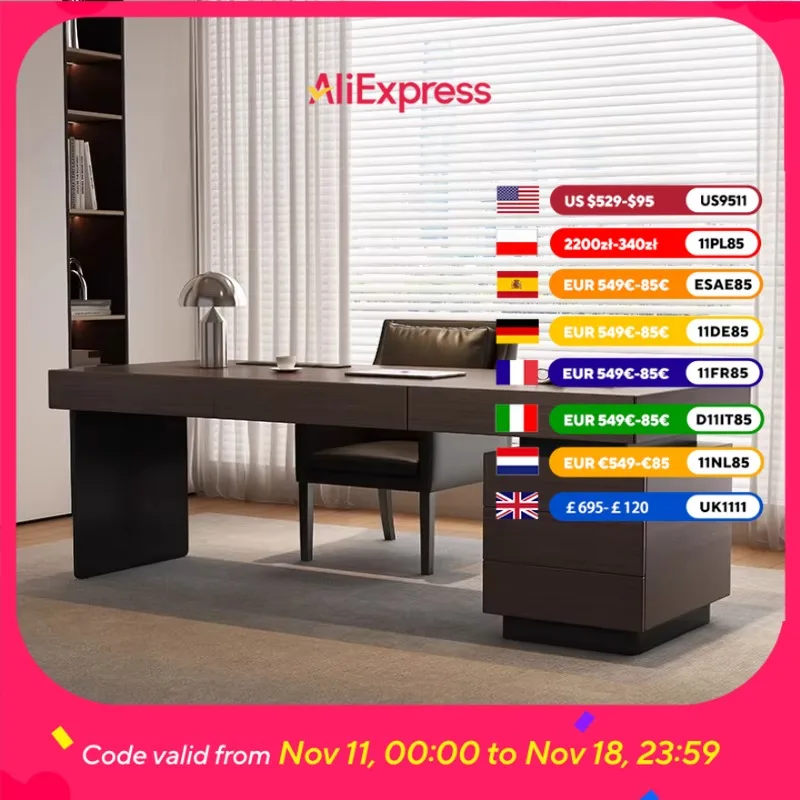 

Designer Drawers Storage Office Desks Modern Manager Luxury Standing Home Office Desks Standing Writing Escritorio Furniture