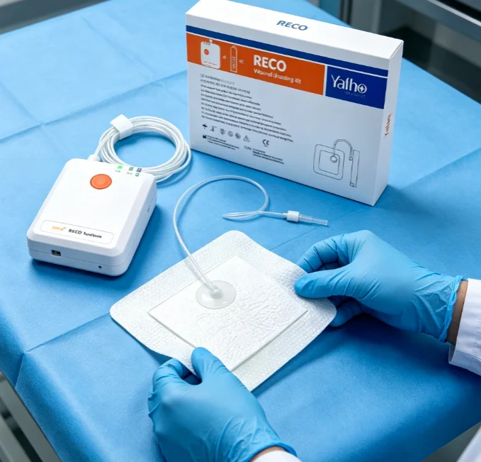 Ultra Portable Lightweight NPWT Machine Compact Wound Vac Pump with Dressing Tube Ideal Daily Wound Care Home