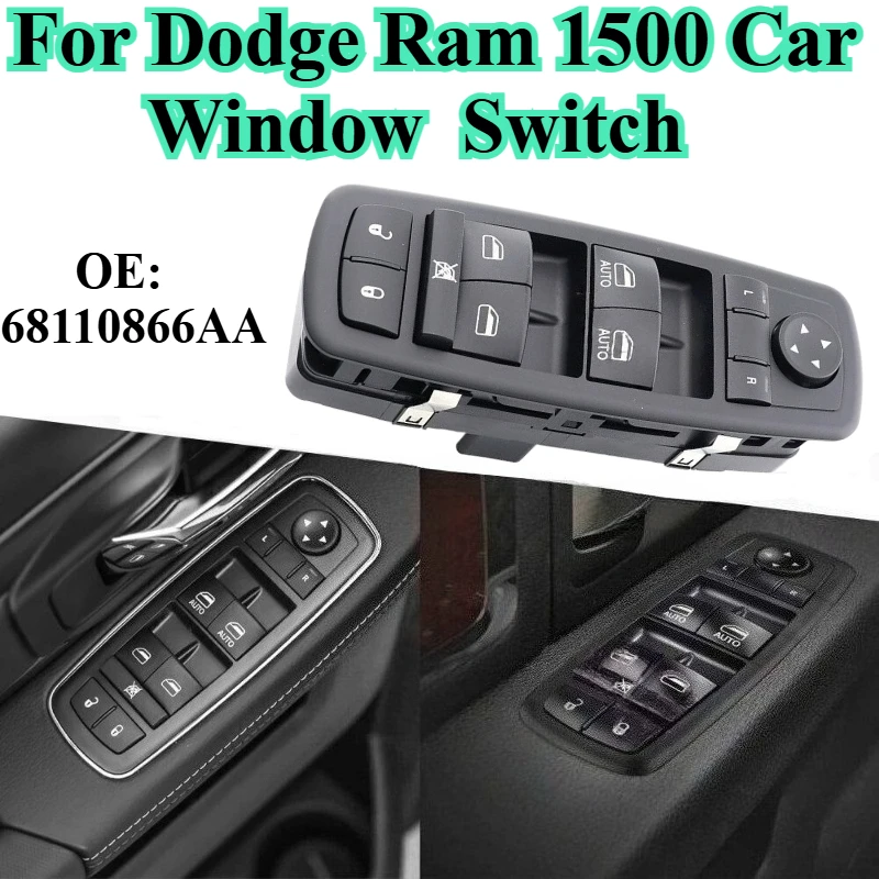

68110866AA переключатель управления стеклоподъемником для Dodge Ram 1500, электрический переключатель стеклоподъемника, кнопка регулятора автомобильного стекла, аксессуары