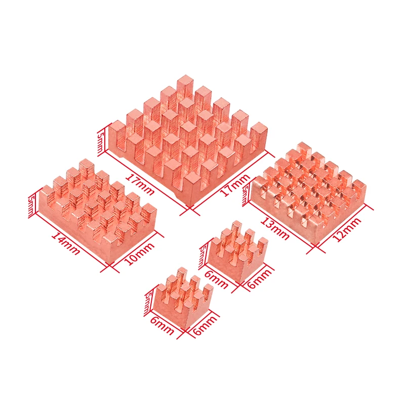 銅製ヒートシンク,Hpi 5,金属ラジエーター,パッシブクーリングパッド,rpi 5,pip 5用