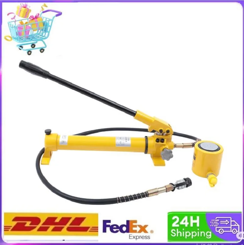 

30T Hydraulic Ram Jack & CP-700 Hand Pump Stoke Mini Protable Hydraulic Cylinder Industrial Lifting Jack, Not for Car