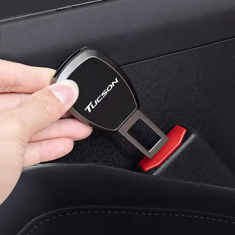 Car Seat Belt Clip Extension Plug Safety Seat Lock Buckle for Hyundai Tucson N NLINE Badge IX30 IX45 Accent Kona Elantra Sonata