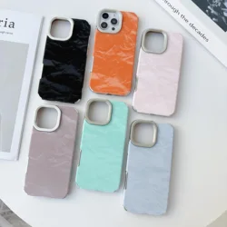 Luxury Simple Snow Mountain Velvet Phone Cases For Apple iPhone 16 15 14 Plus 13 12 Pro Max 11 Soft Shockproof Protection Cover