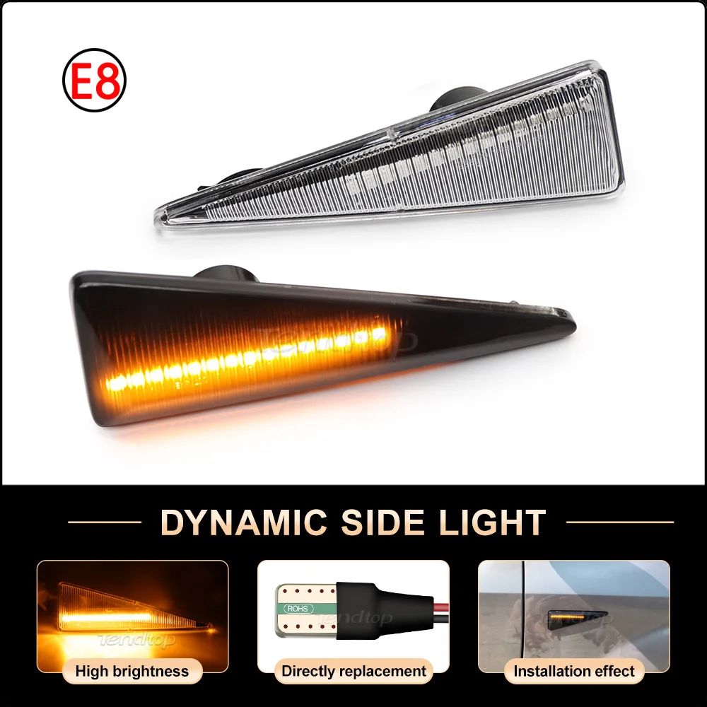 Car Dynamic LED Flashing Turn Signal Side Marker Lamp For Renault MK4 Vel Satis Wind Avantime Megane 2 Scenic 2 Espace 4