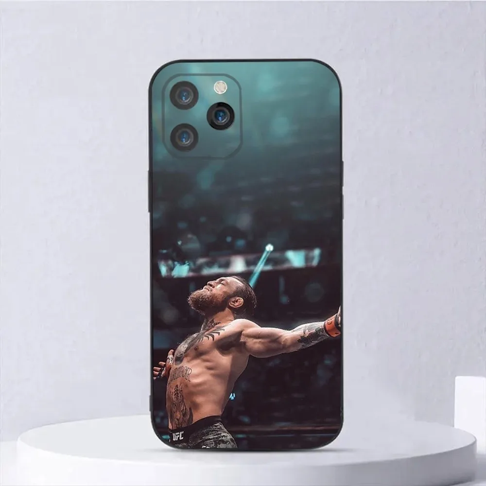 Conor McGregor Boxing Phone Case For iPhone 15,14,13,12,11,Plus,Pro Max,XS,X,XR,SE,Mini,8,7 Soft Silicone Black Cover