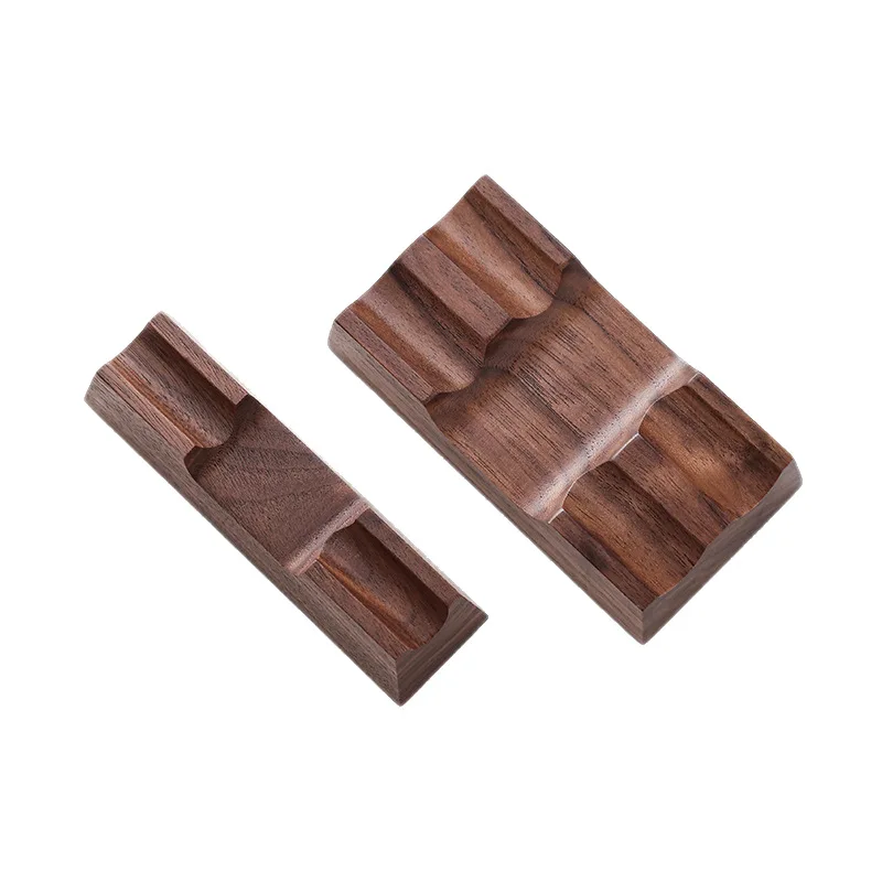 

Подставка для ручек из орехового дерева для перьевых/наполняемых ручек, цельное дерево, на одну/две ручки, настольный органайзер для каллиграфии и хобби