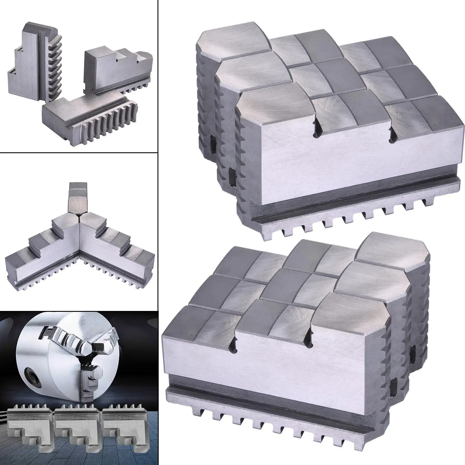 3Pcs Lathe Chuck 3 Jaw Chuck Chuck Metal Lathe for , Processing Extending Machine Replacement