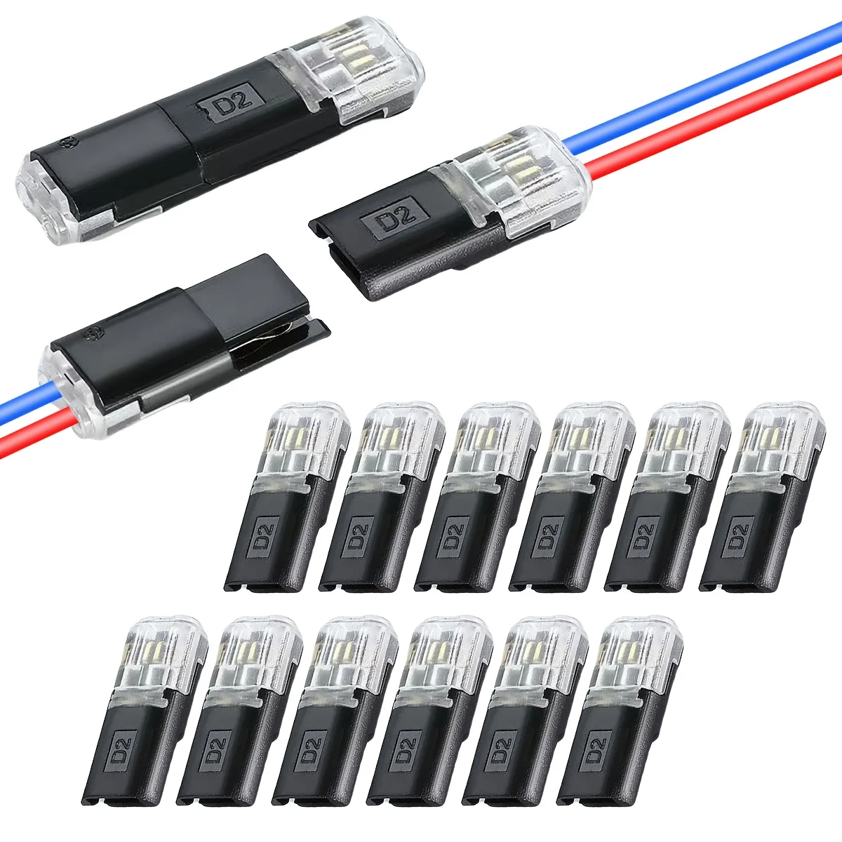 Elektrischer Kabelverbinder ohne Abisolieren Leitungsinterkonnektor abnehmbarer Automobil Terminalstecker universelle Qualität zuverlässig hohe Haltbarkeit einfache Installation ideal für Autos LKWs DIY Projekte schnel – Detail 14
