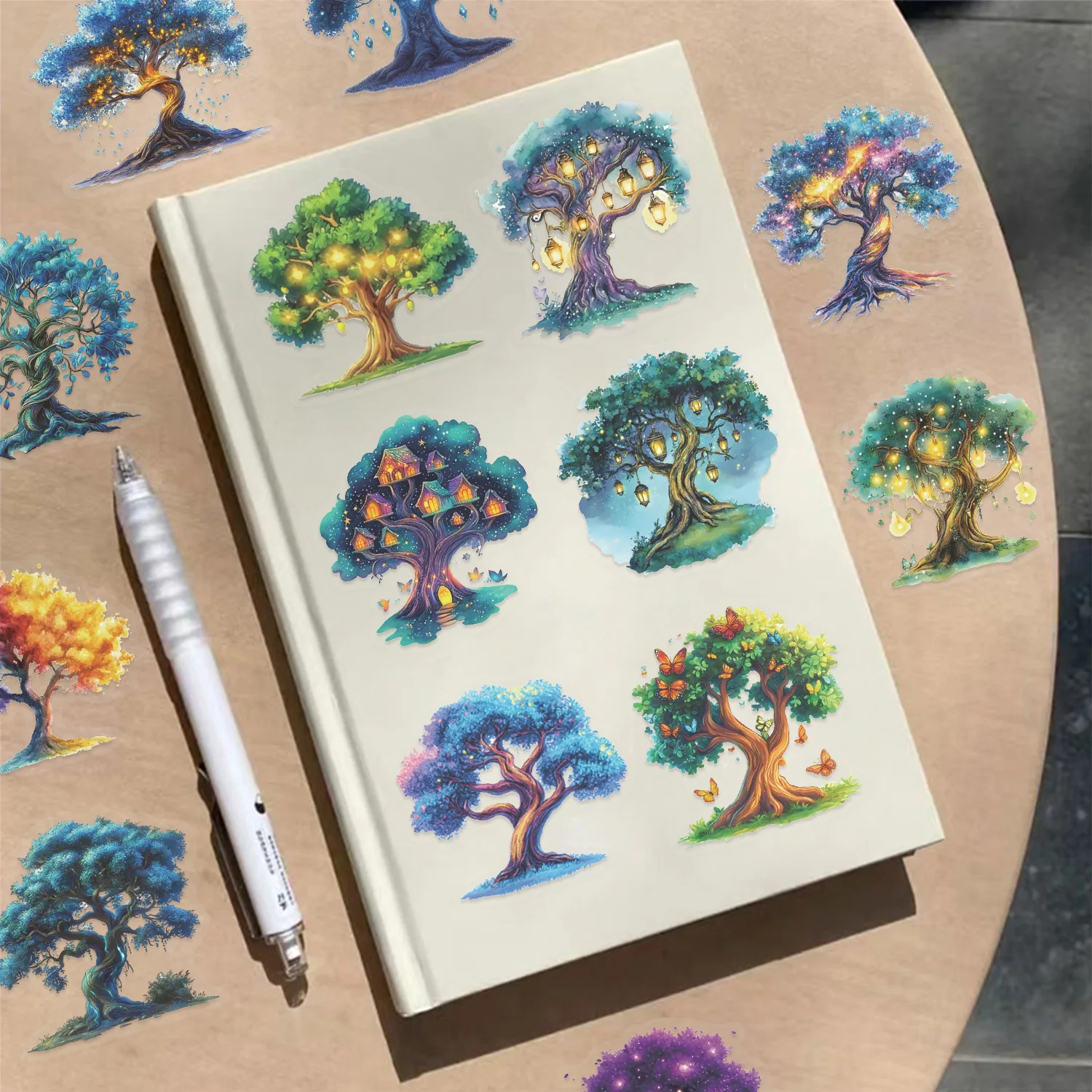 10/30/50PCS Albero Magico Creativo Graffiti Trasparente PET Adesivo FAI DA TE Telefono Laptop Bagagli Skateboard Graffiti Decalcomanie Divertimento per il Capretto