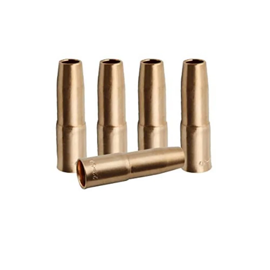 

WeldingCity 5-pk Gas Nozzle 22-50 1/2" for Lincoln 200-250 and Tweco Profional #2 MIG Welding Guns Pack of 5 Nozzles