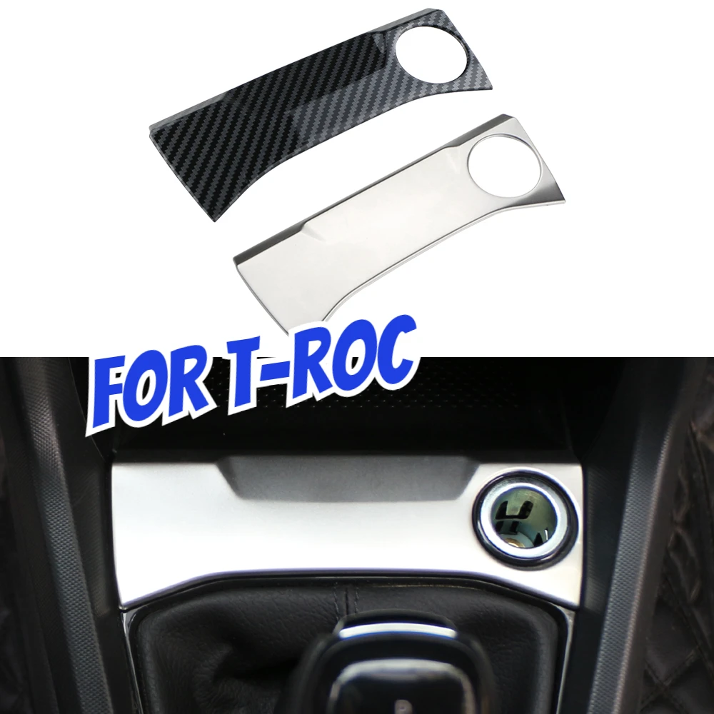 

For Volkswagen VW T-CROSS 2018-2023 Cigar Lighter Front Car Switch USB Power Charge Cover Trim Panel Frame