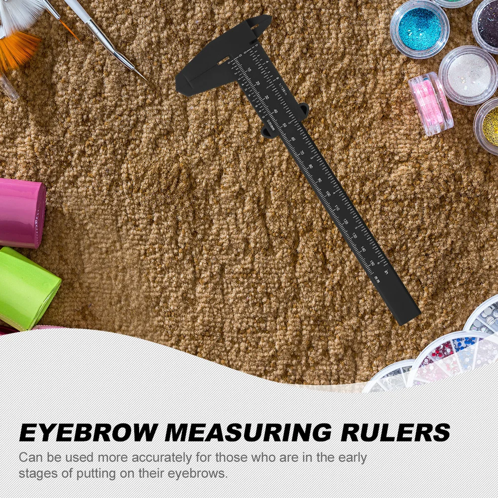 

6Pcs Eyebrow Measuring Rulers Portable Eyebrow Calipers for Precise Measuring Tools Double Scale Calipers