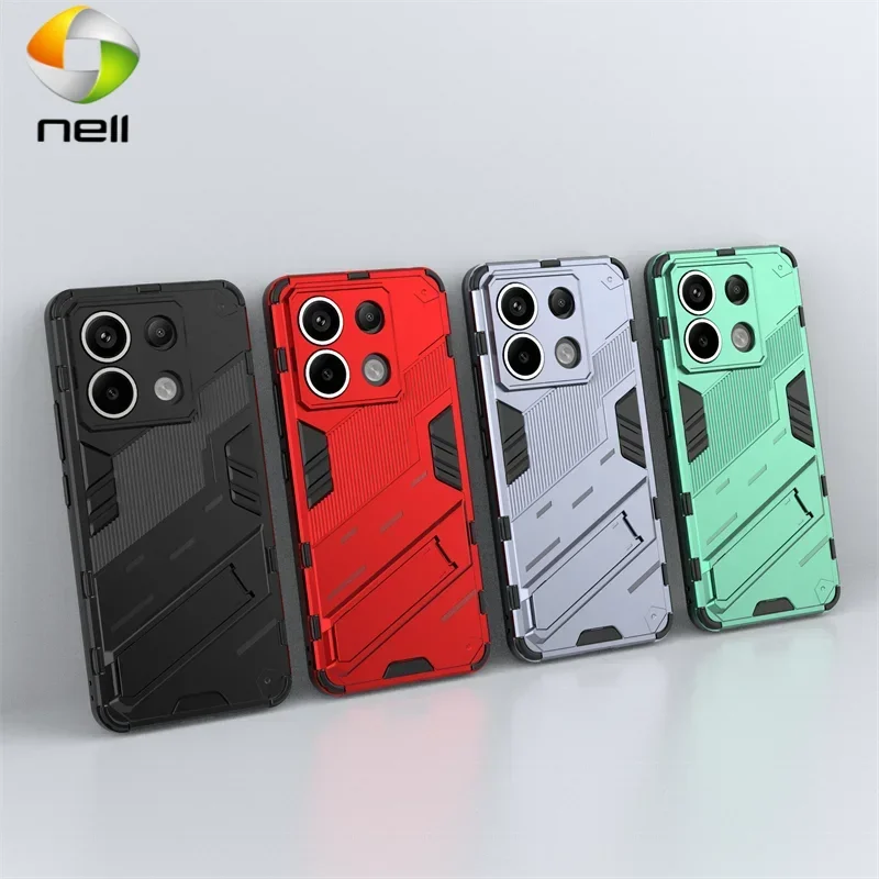 

Чехол для Redmi Note 13 Pro 5G, чехол для Redmi Note 13 Pro Funda Coque Punk Kidstand, противоударный бампер для телефона Redmi Note 13 Pro