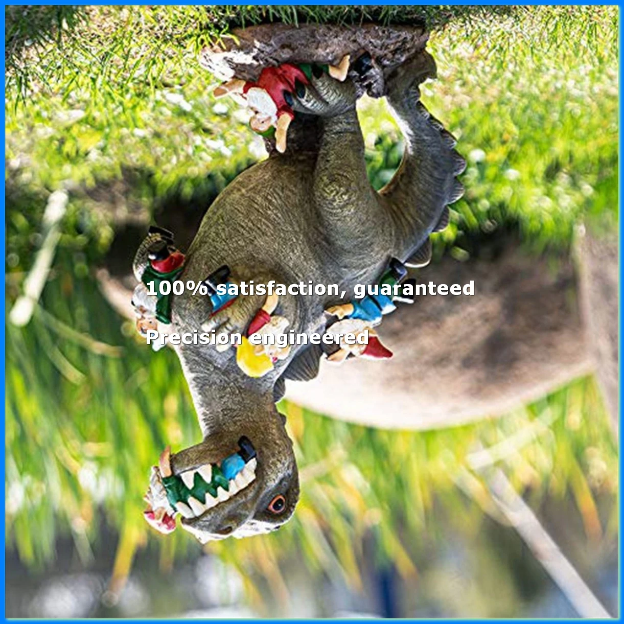 Dinosaur Gnomes Garden Statues Outdoor Decor Birthday Gifts for Mom Gifts , Patio Dinosaur Eating Gnomes Sculptures-A73M
