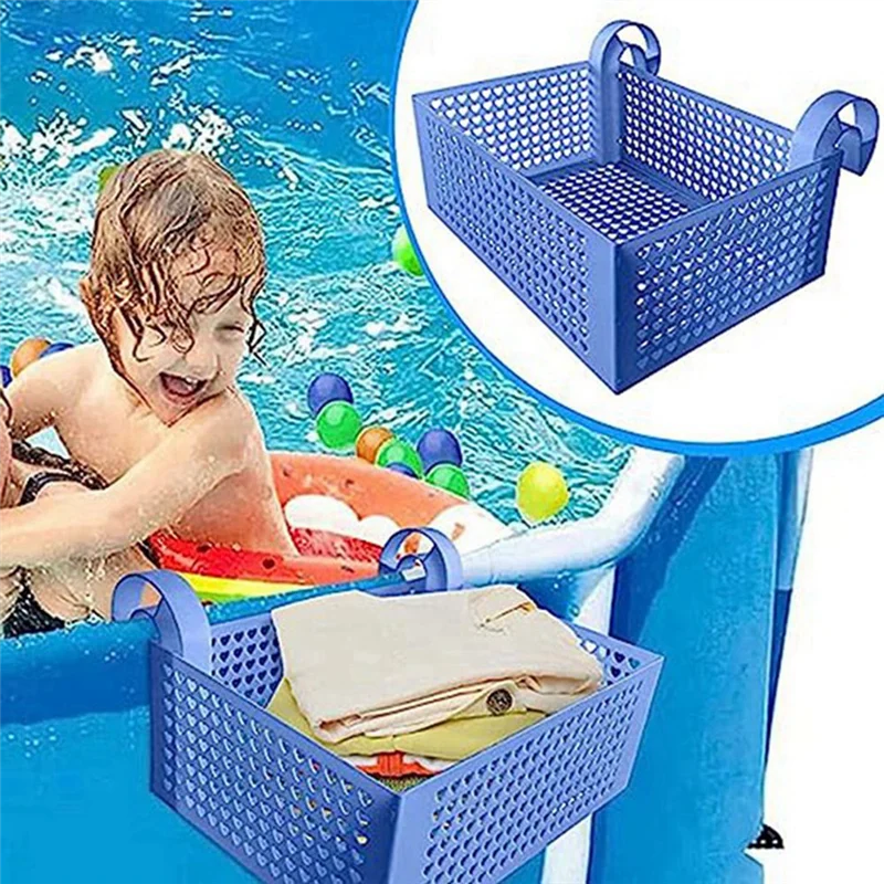 Swimming Pool Toy Basket,Multifunctional Storage Basket,Pool Accessories,Suitable for Most Above Ground