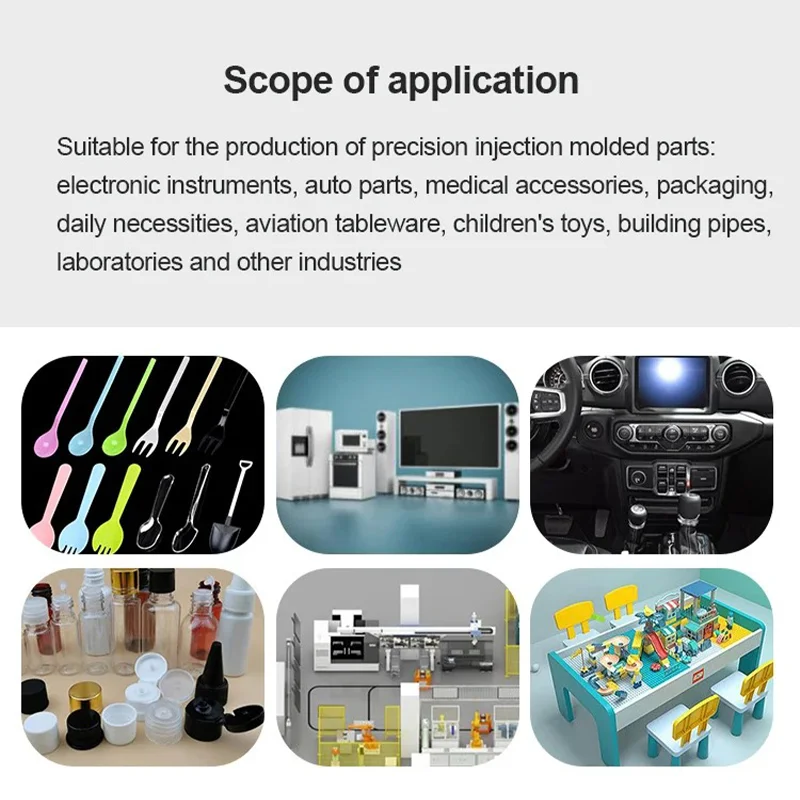 40G 17T Plastic Horizontal Injection Molding machine Desktop ABS PLA PE PC Injection machine 0-400degree 220V /110V