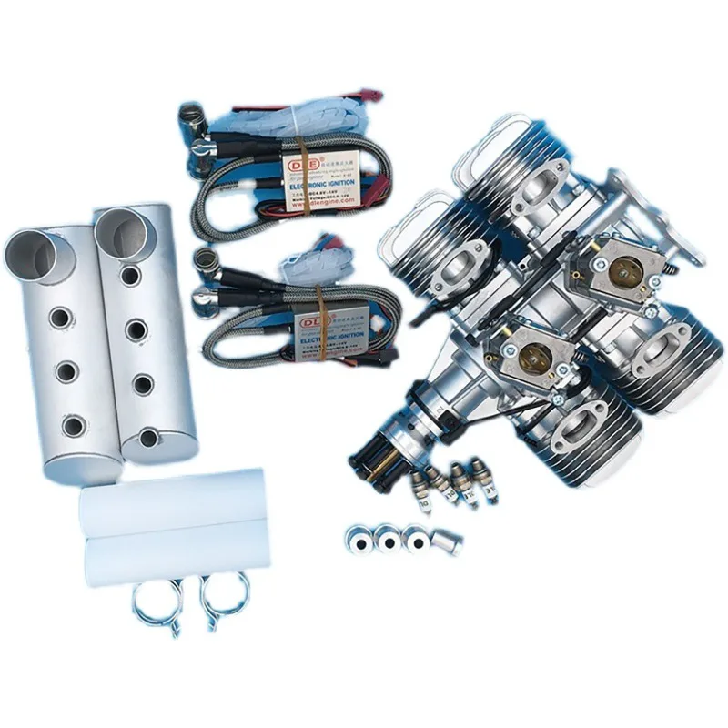 

Модель самолета с неподвижным крылом, четырехцилиндровый двухтактный самолет с натуральным воздушным охлаждением, объемный объем 120 куб.см