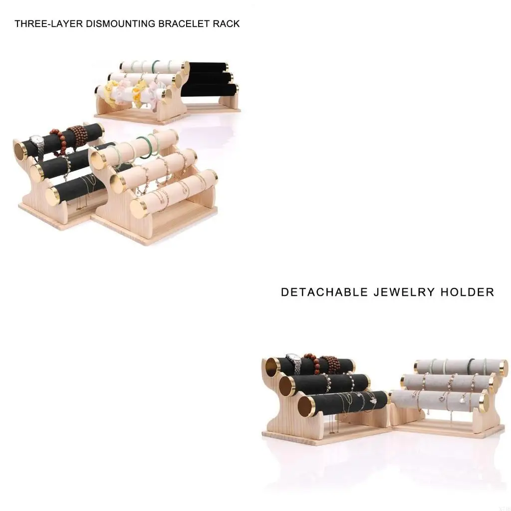 

Jewelry Bracelet Display Stand Compact and Sturdy Bracelet Display Stand with Plush Covering for Retailers