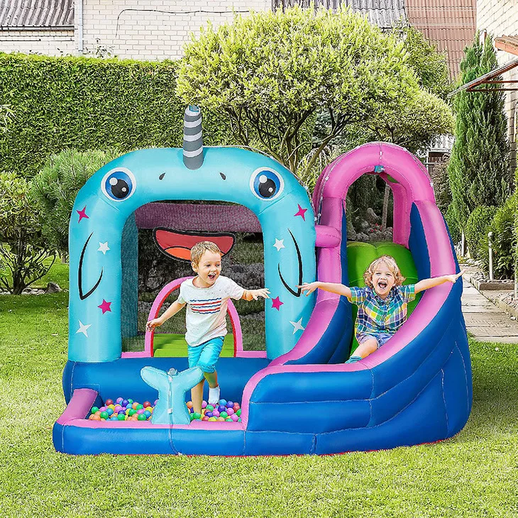 High Quality Commercial Inflatable Bouncy Castle Kids Bounce House with Slide Wholesale Indoor Playground Park Games
