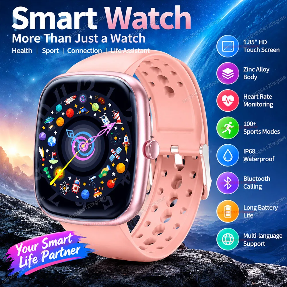 2027 New Smart Watch for Men Women Gift Full Touch Screen Sports Fitness Watch Waterproof Bluetooth Calls Digital Smartwatch H10