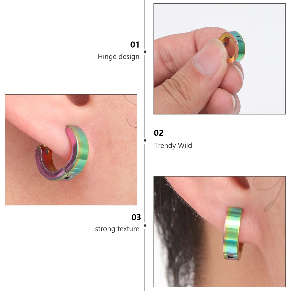 

1Pcs Ear Clip Jewelry Simple Punk Style Elegant Appearance Match Any Dress Up Perfect Gift for Women Men Unique Charm on Every