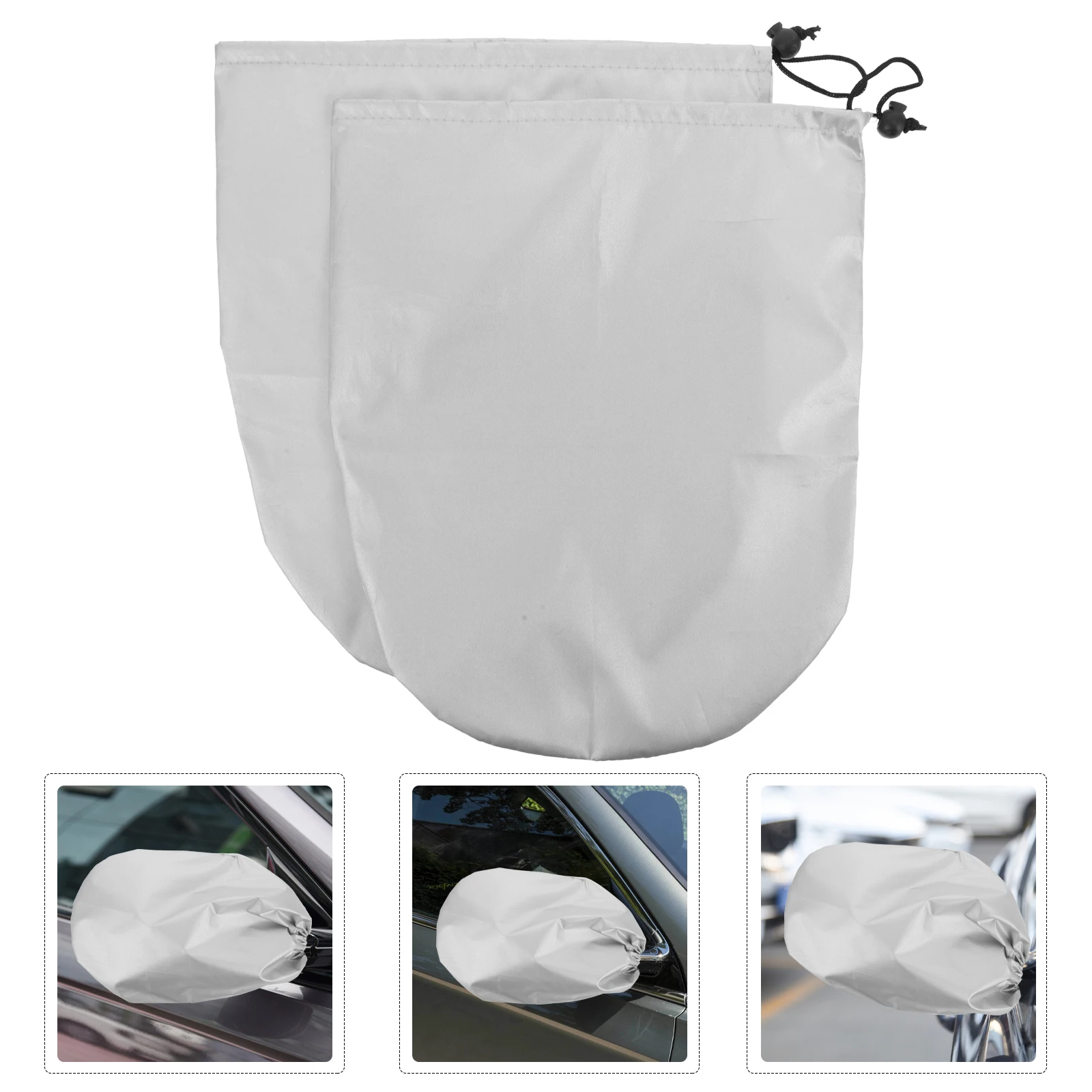 

2pcs Rearview Auto Side Mirror Protective Cover Waterproof Rain Snow Cover For Car Exterior Mirror 125Characters