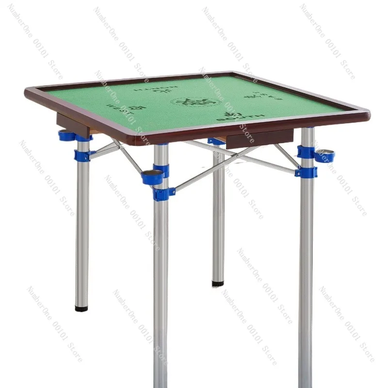 Portable Folding Mahjong Table Outdoor Camping Travel Mini Mahjong Desk Compact Household Small Game Table for Dormitory Picnic