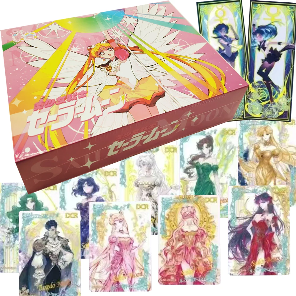 

Wholesale Sailor Moon Collection Cards Beautiful Charm Anime Characters Rose Flowers Sea Dreamy Angel Cards Booster Box Kid Gift