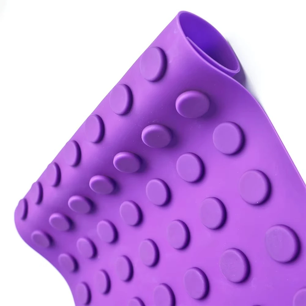 BEST Autoklav-fertige violette flexible Silikon-Magnetmatte, 30–40 cm, rutschfestes, wiederverwendbares medizinisches Kunststoffprodukt