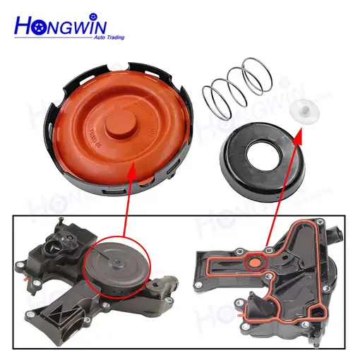 OE: 06H 103495 06H 103495 Un conjunto de cubierta de válvula PCV separador de aceite Original para Audi A3 A4 A5 A6 Q5 TT VW CC Passat 1.8L 2.0 TSI