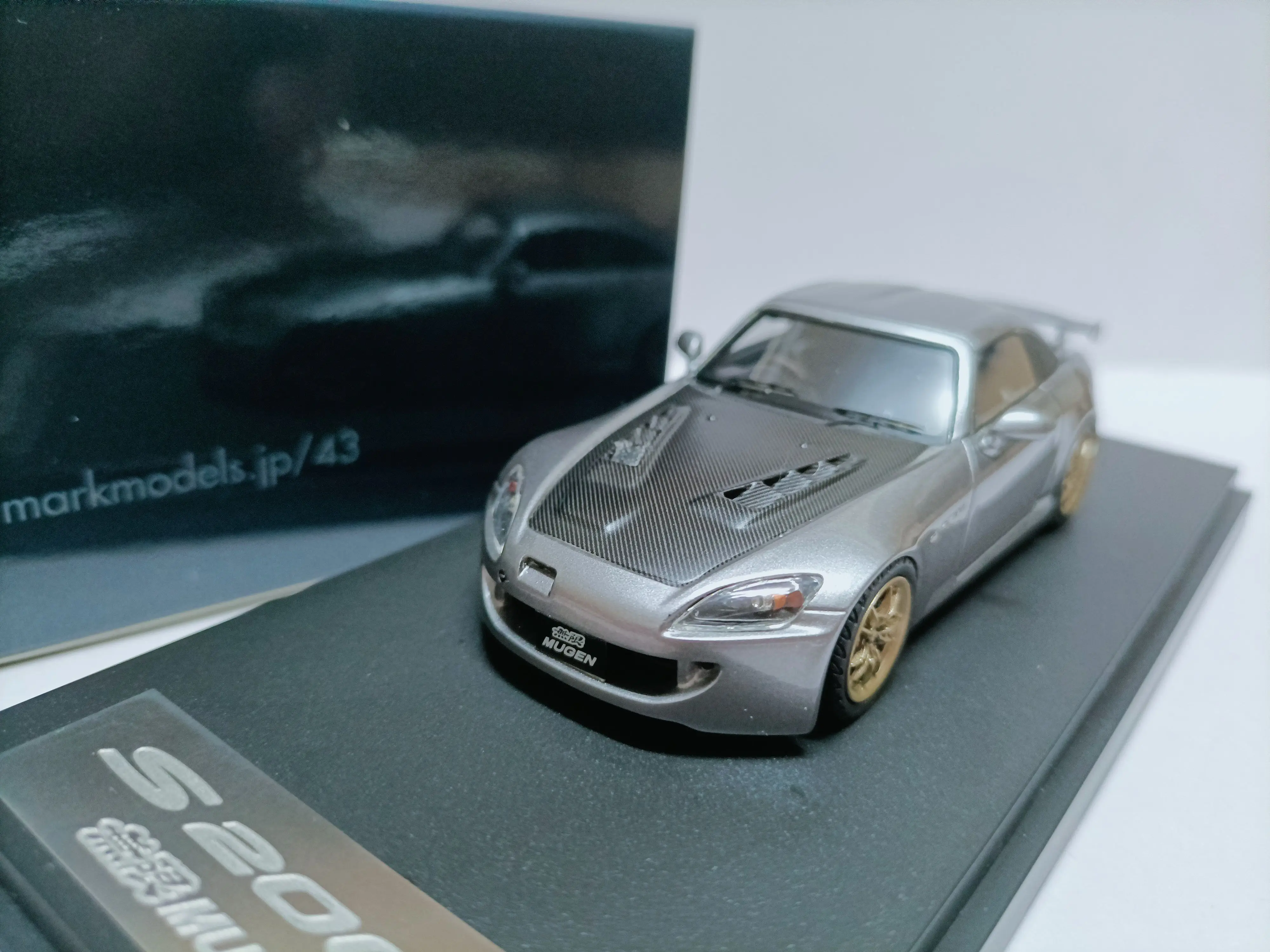 

MARK43 1:43 Scale Mugen Honda S2000 AP1 Resin Car Model Collectible Toy Gift Souvenir Display Ornament
