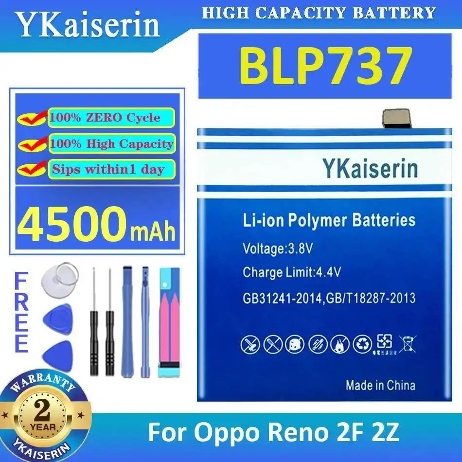 

4500Mah High-Capacity Mobile Phone Battery For Oppo Reno 2F 2Z BLP737