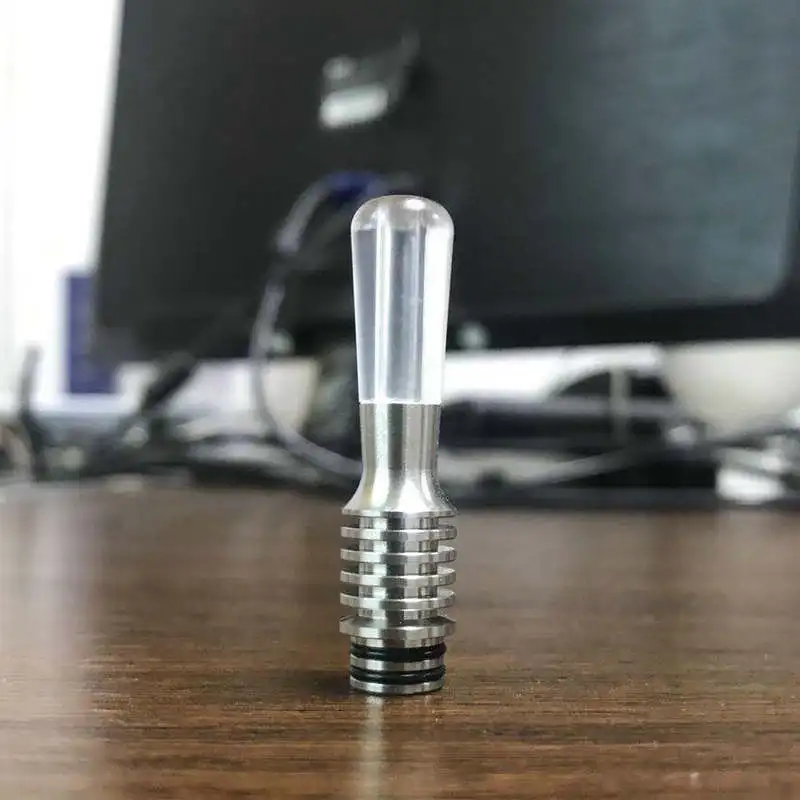 510 DRIP TIP Mtl تتحمل صغير 3 مم من الفولاذ المقاوم للصدأ POM PEI PC وصلة من القش