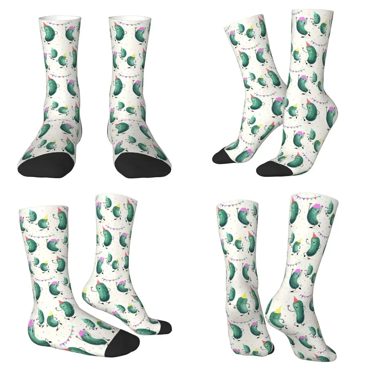 

Носки Pickle Party Socks Harajuku, впитывающие пот, всесезонные длинные носки унисекс, подарки на День святого Валентина