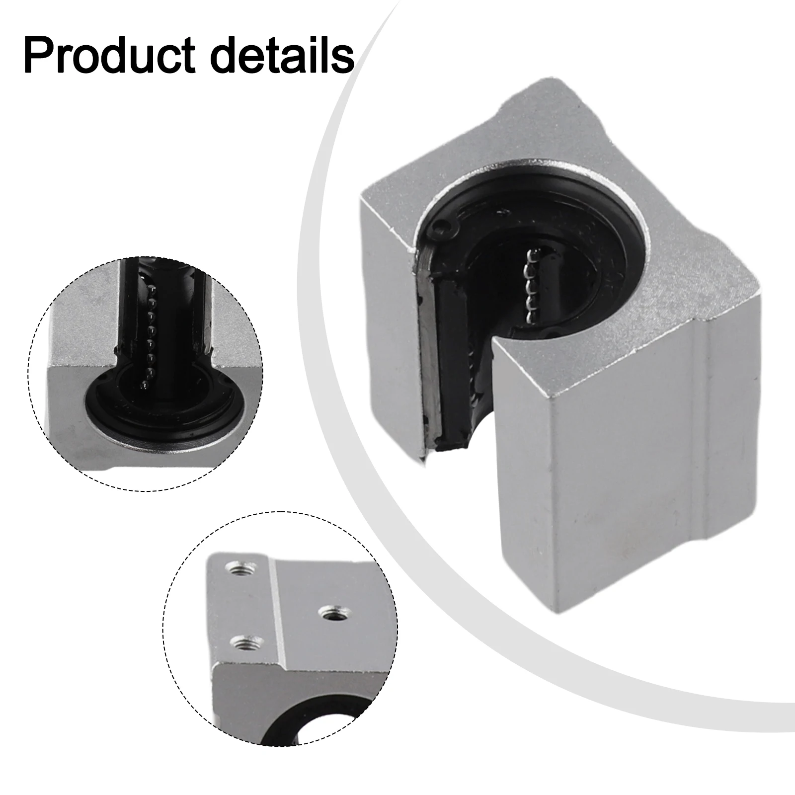 4Pcs SBR16UU Linear Motion Pillow Blocks for 16mm Guide Rails Featuring Low Friction Rolling Elements for CNC and Automation Use