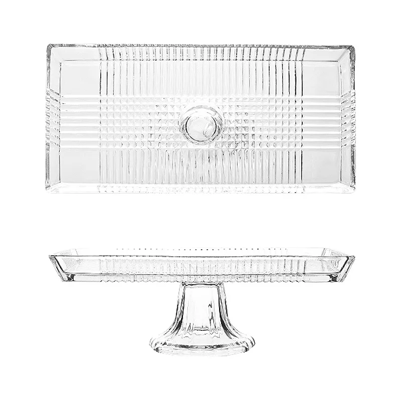 

LH light luxury windshield tray rectangular tall fruit plate household dried fruit storage plate
