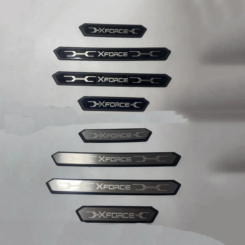 ABAIWAI For Mitsubishi Xforce 2023 2024 2025 2026 2027 Door Sill Plate Strips Stainless Steel  3d Car  Interiors Auto Part