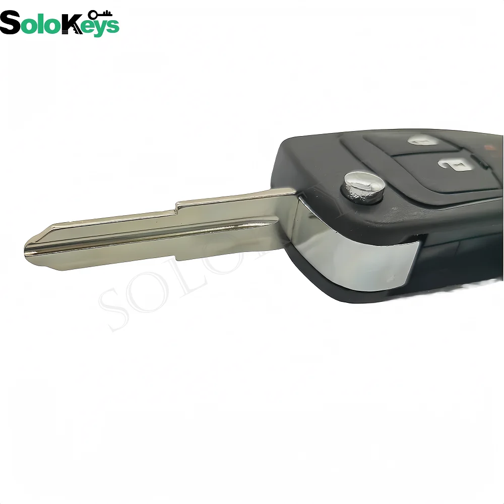 SOLOKEYS 5 sztuk/partia GM94543201 do chevroleta iskra 2012 2013 2014 2015 2016 klapki i składana obudowa pilota 3 przyciski z LOGO